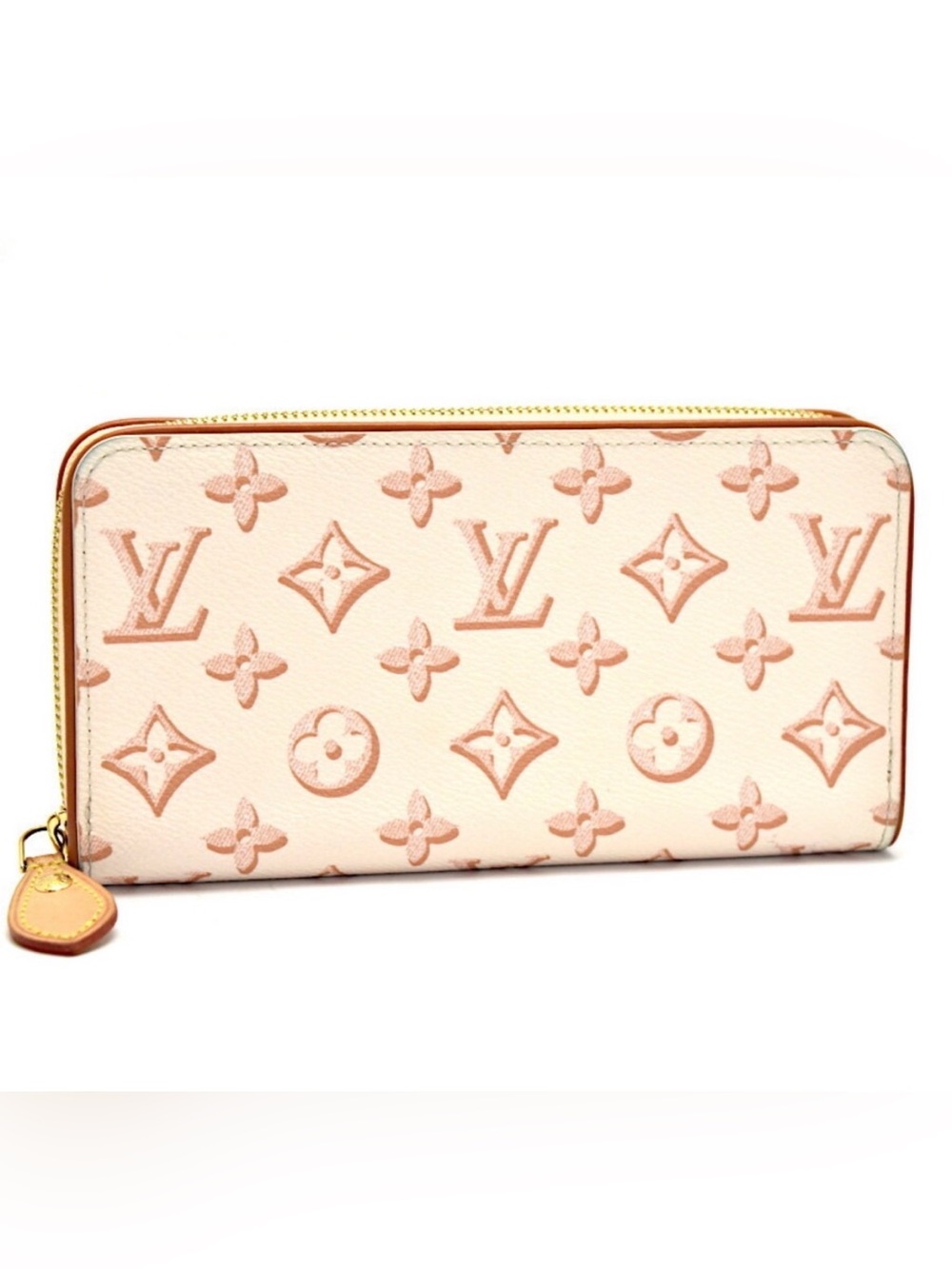 Louis Vuitton Fall For You Zippy Wallet Beige Monogram M81476 EUC